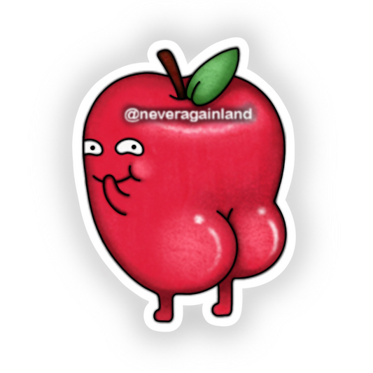 BUTT - Apple Sticker