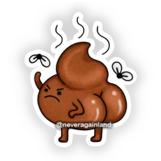 BUTT - Poop Sticker