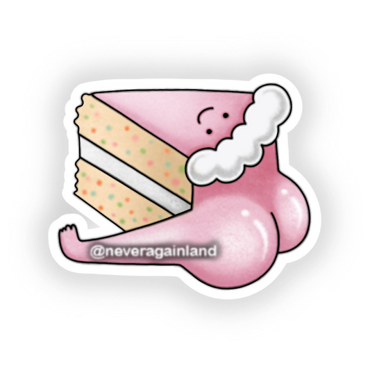 BUTT - Cake Sticker