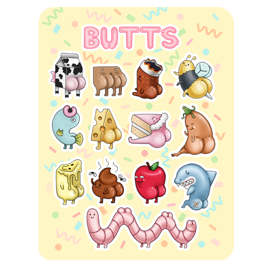 BUTTS - Sticker Sheet