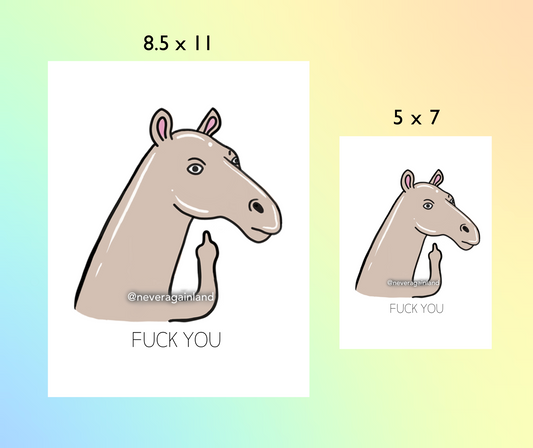 F U Horse - Prints