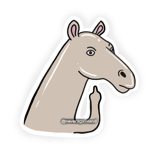 F U Horse - Sticker