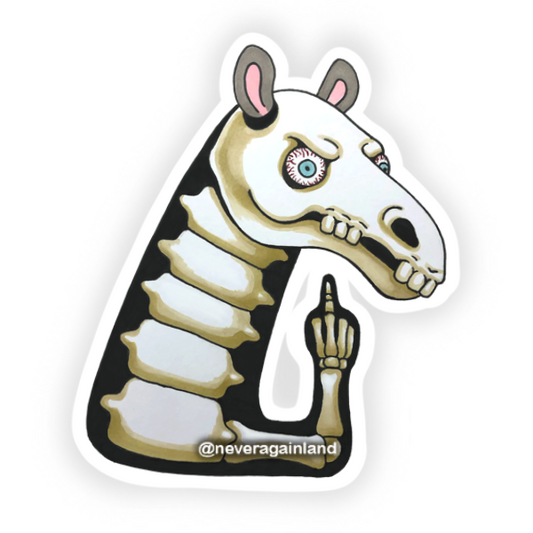 F U Holoween Horse - Sticker (HOLO)